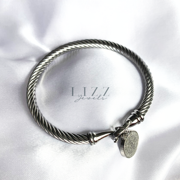 Chloë Twisted Silver Bracelet